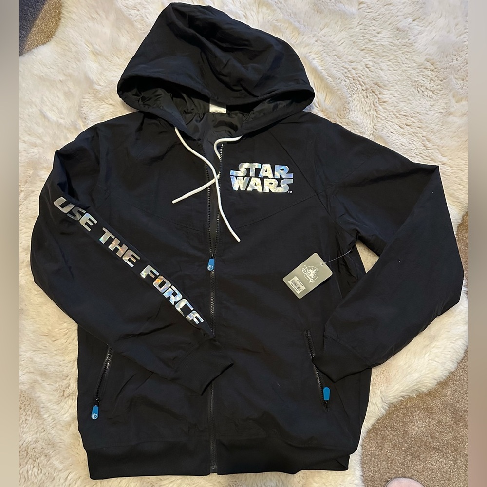 NWT Men’s Star Wars Day Packable Jacket Size Medium May the Fourth Be With You